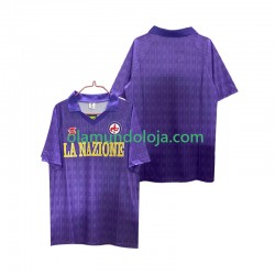 Camisola ACF Fiorentina 1989 1990 Retro Homem Equipamento Primeiro Manga Curta